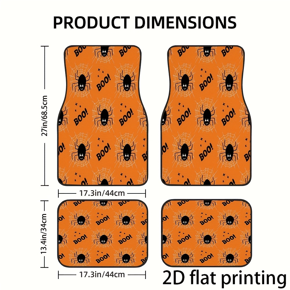 4pcs Car Floor Mats, Halloween - огляд і ціна Interior Design Web Free