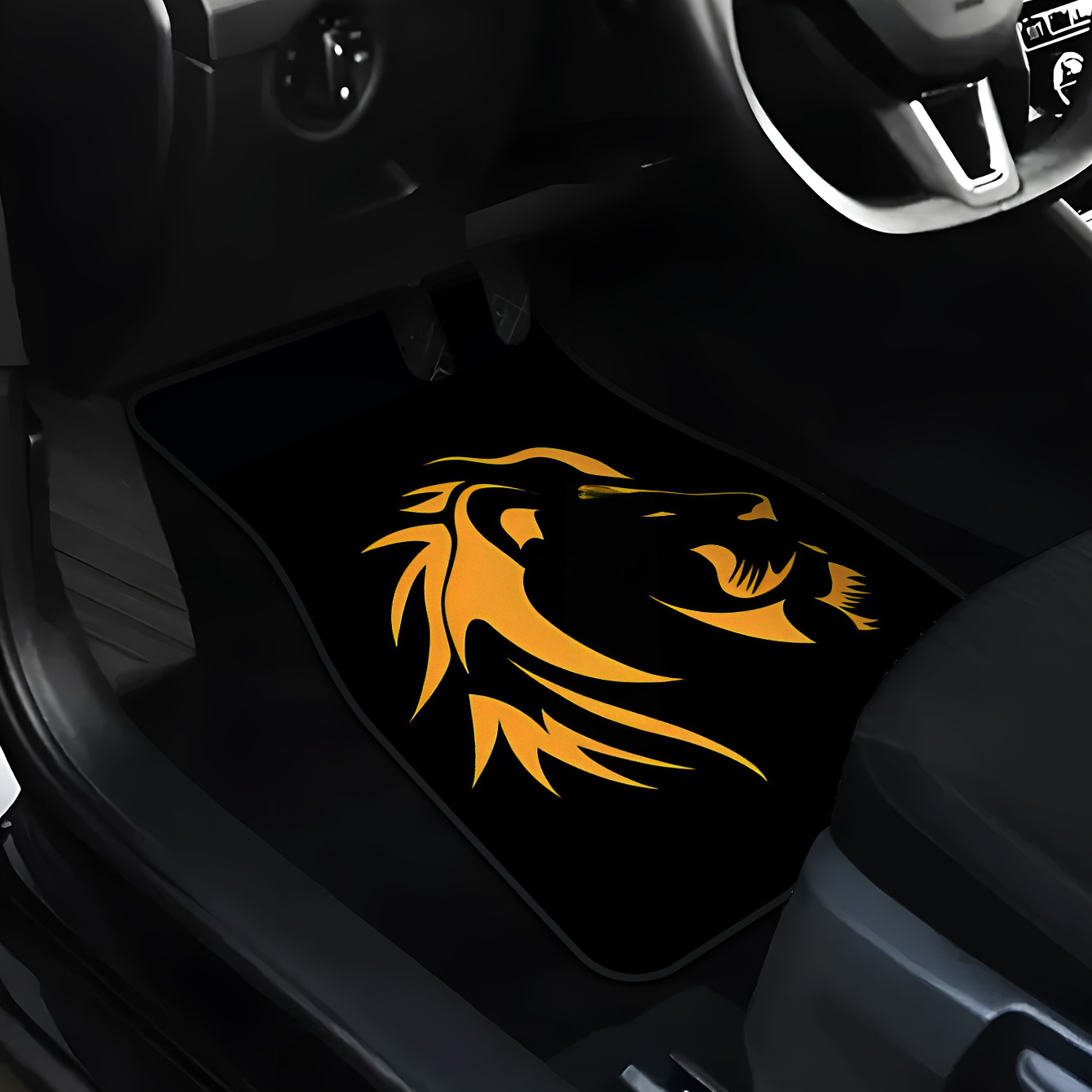 4pcs Auto Floor Mats With Lion - огляд і ціна Interior Design Visualizer