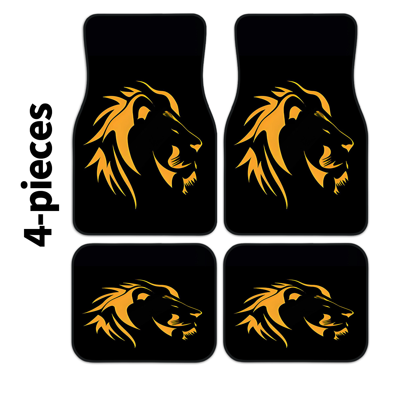 4pcs Auto Floor Mats With Lion - огляд і ціна Interior Design Visualizer