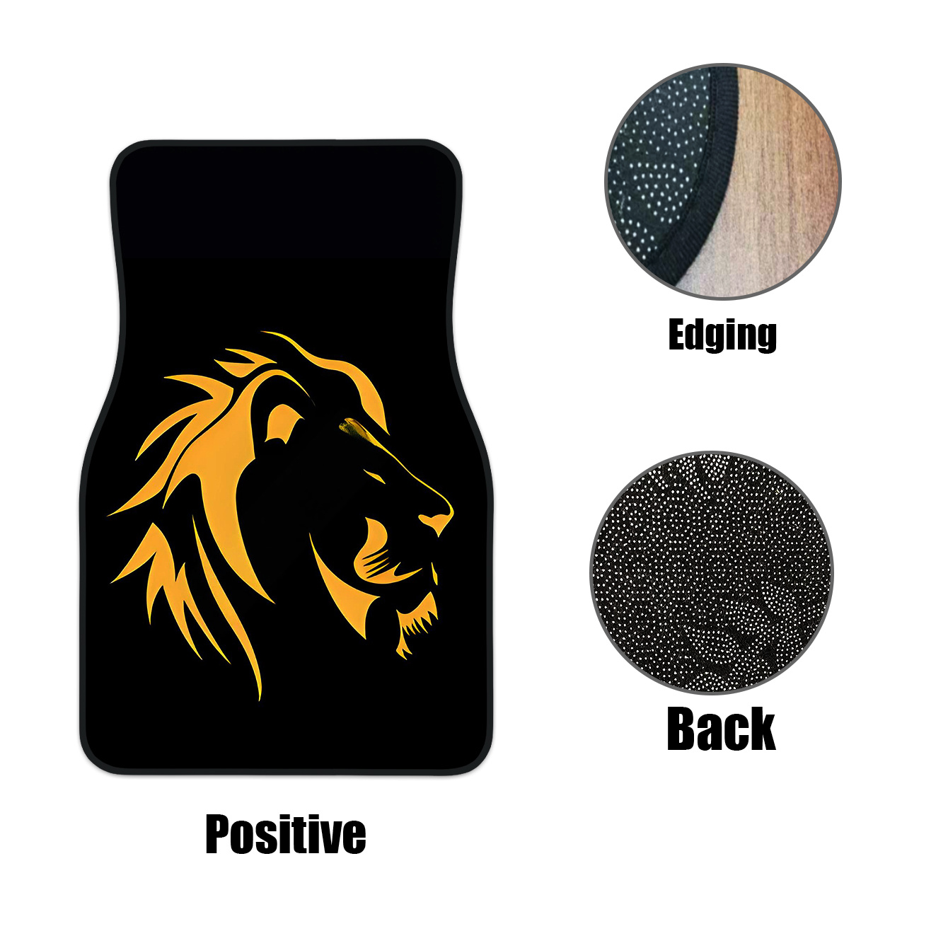 4pcs Auto Floor Mats With Lion - огляд і ціна Interior Design Visualizer