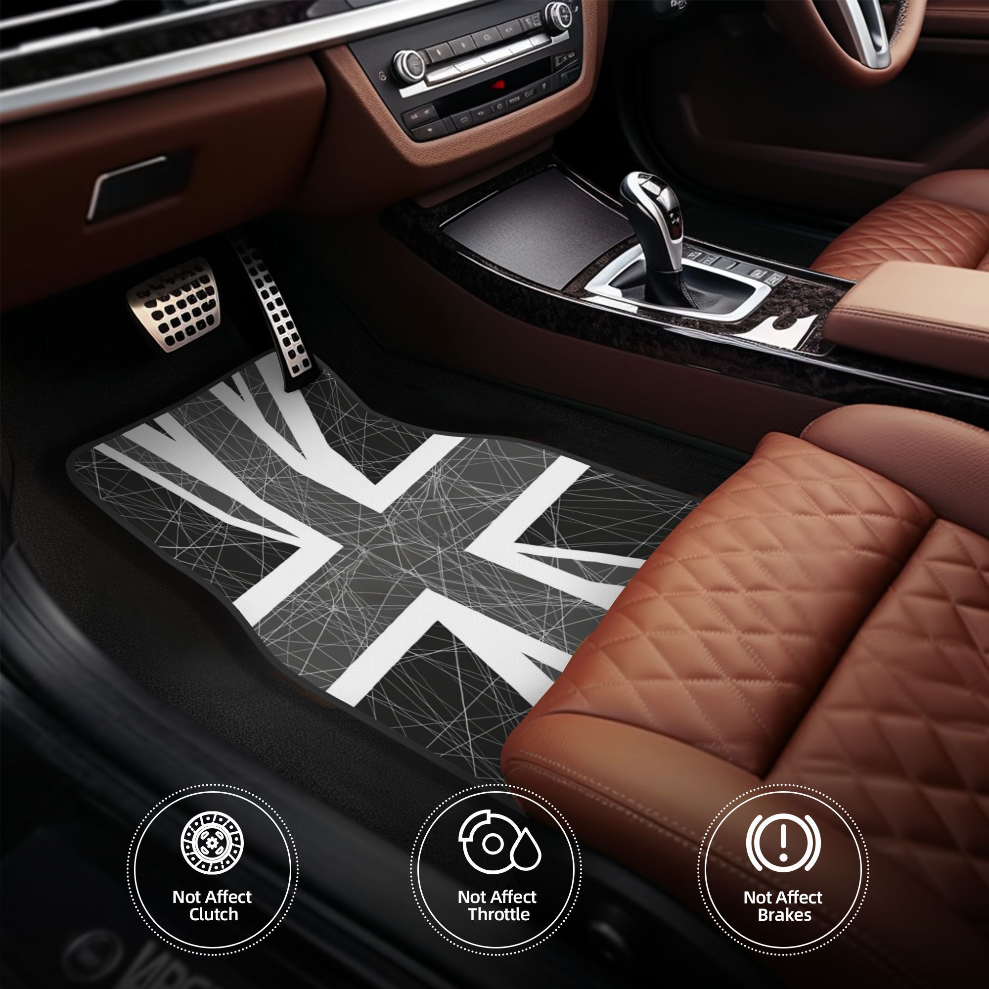 4pcs Monochrome Union Jack Fla - огляд і ціна Interior Design Monochrome