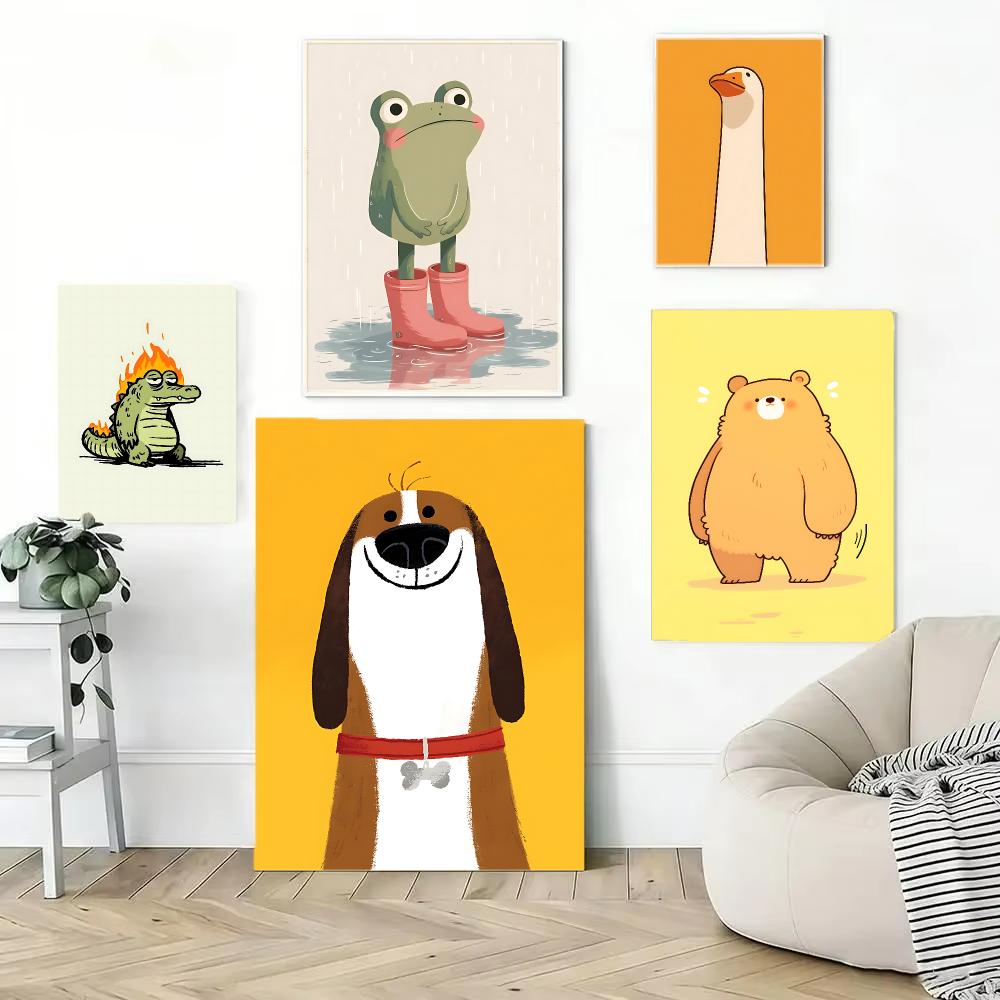 Cute Animal Character Design P - огляд і ціна Interior Design With Wallpaper