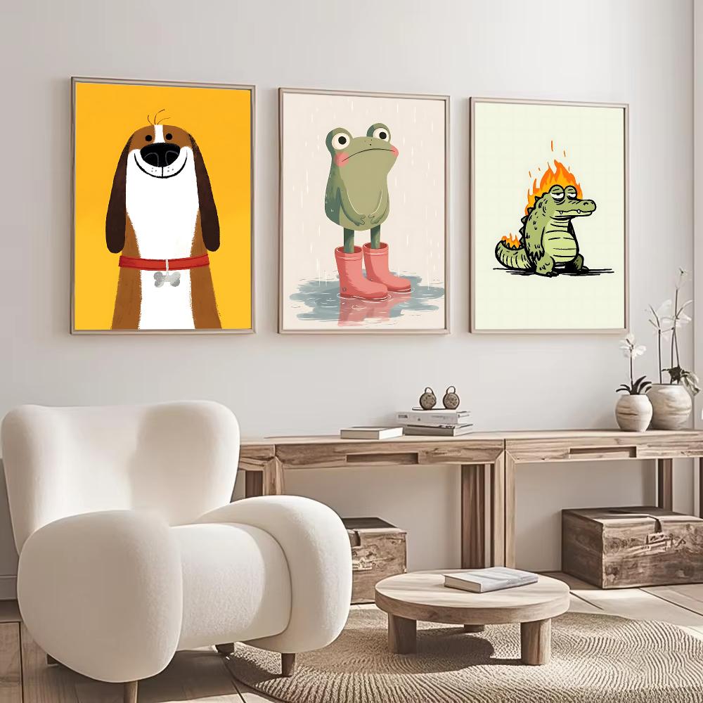 Cute Animal Character Design P - огляд і ціна Interior Design With Wallpaper
