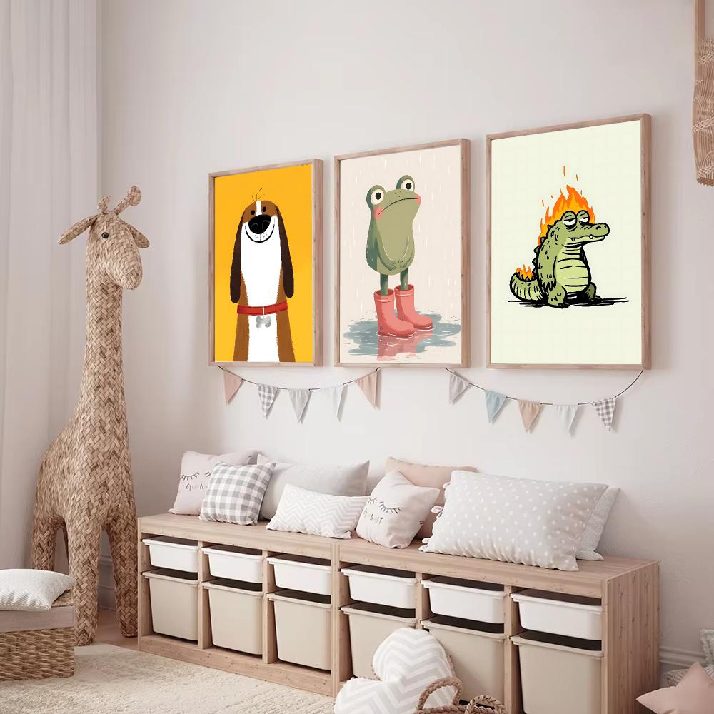 Cute Animal Character Design P - огляд і ціна Interior Design With Wallpaper