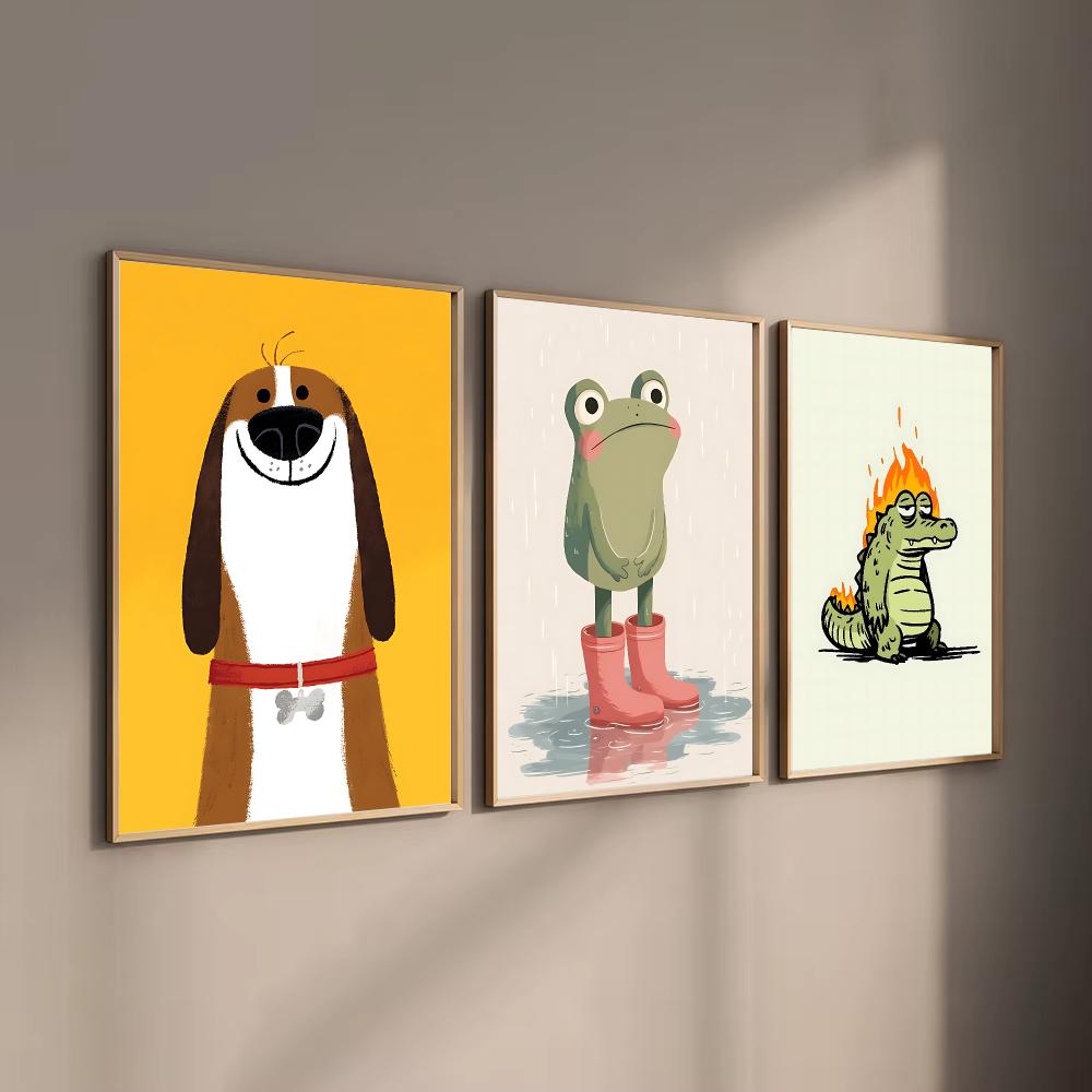Cute Animal Character Design P - огляд і ціна Interior Design With Wallpaper