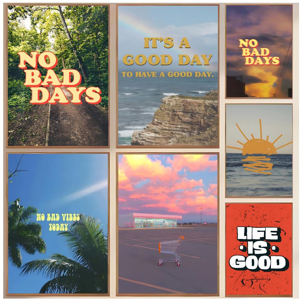 life slogan N-No Bad Days Post - огляд і ціна Interior Design With Wallpaper